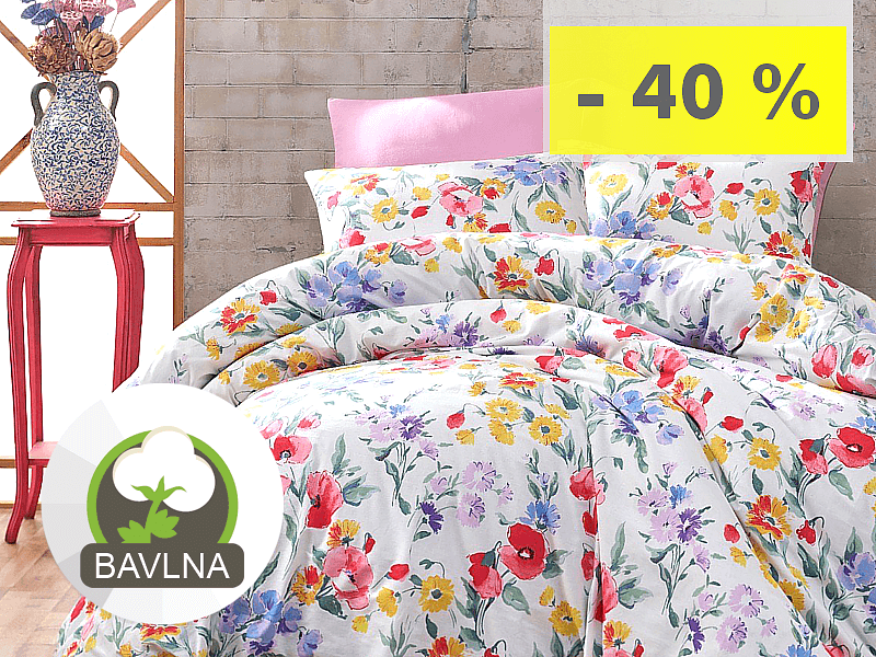 SLOVENSKÉ BAVLNENÉ OBLIEČKY - KVETINOVÉ MOTÍVY